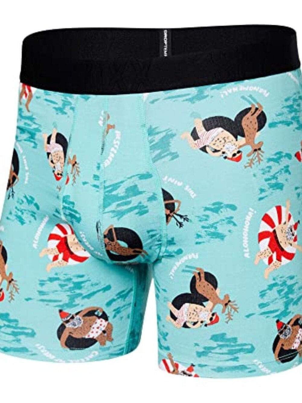 Saxx Men's DropTemp Cooling Cotton Fly Boxer Brief - Alohohoho-H